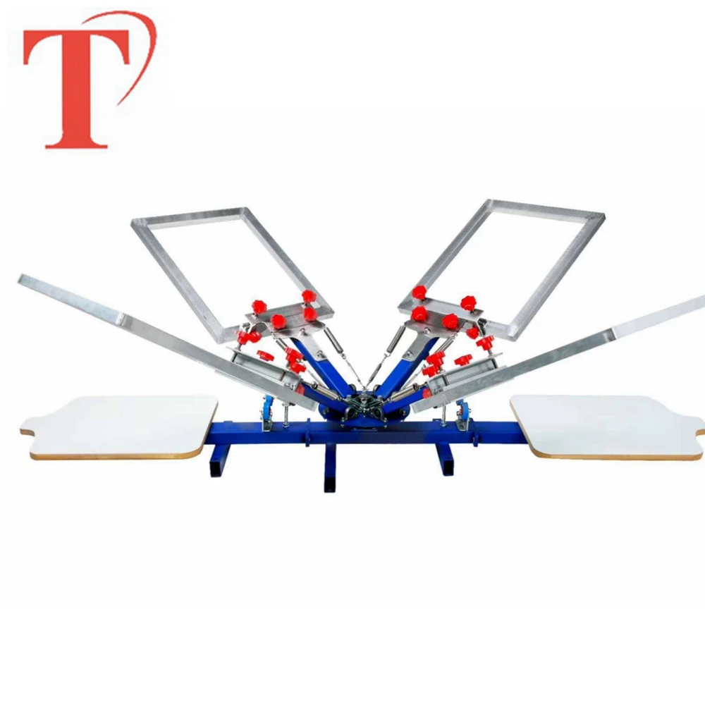 4 colour screen printing machine