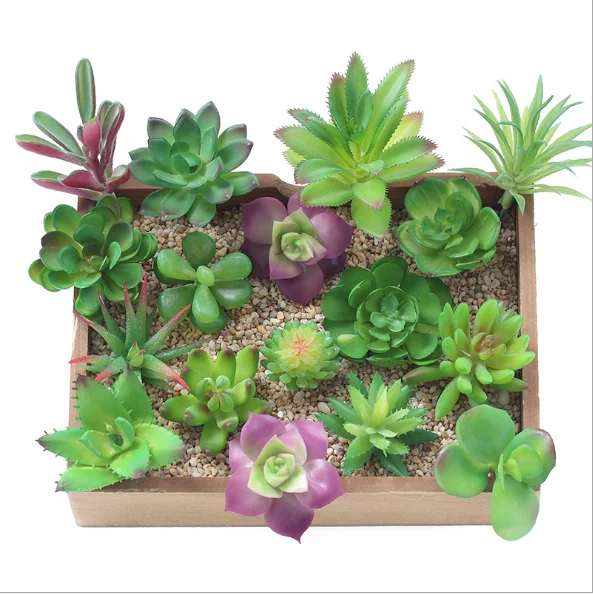 Artificial Succulent Plants Unpotted Assorted Faux Succulent Succulent Picks for Floral Arrangement Home Decoration