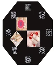Flower Design Nail art Image Stamp Plates Polish Stamping Manicure Image XY18 Size 14 5cm by