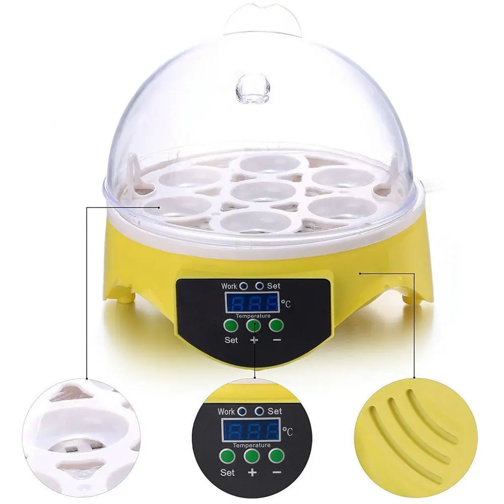 HHD Mini 7 Egg Chicken Egg Incubator & Educational Toys