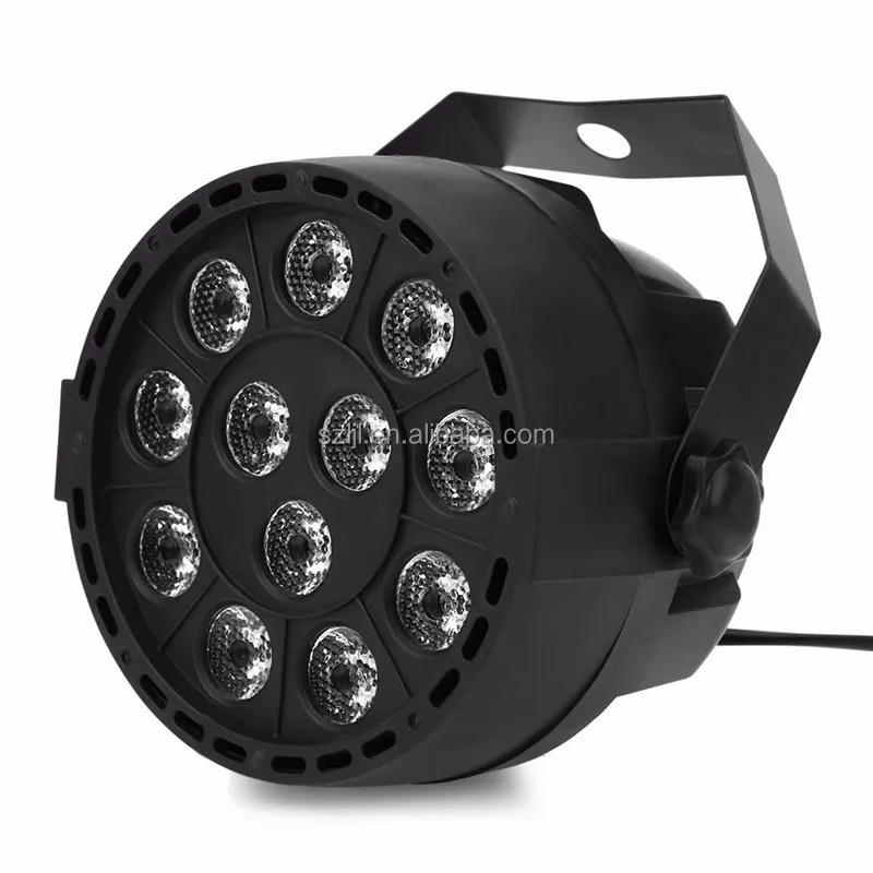 New Product Mini Flat LED Par Light 12PCS LEDs RGBW 8CH DMX512 Led Stage Light