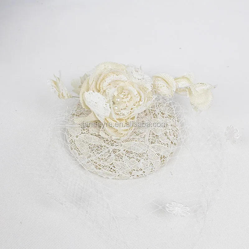 Наряды на свадебную вечеринку кружево основания покрыты с вуалью; Свадебные украшения для волос; Свадебное украшение различных мероприятий