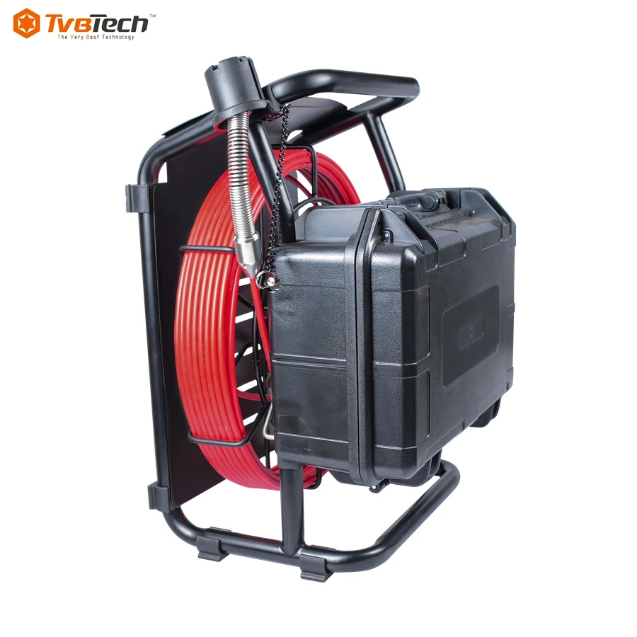 2020 профессиональная Видеосистема видеонаблюдения водопроводная труба канализационная Инспекционная камера система с нажимным тросом 6 8