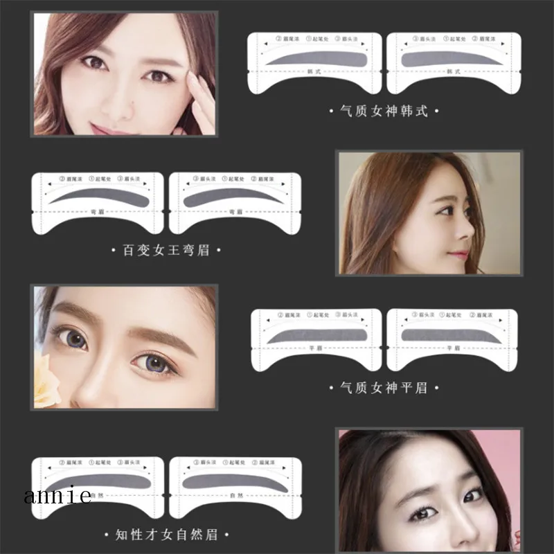 Оптовая продажа инструменты для формирования бровей частная марка Перманентный шаблон