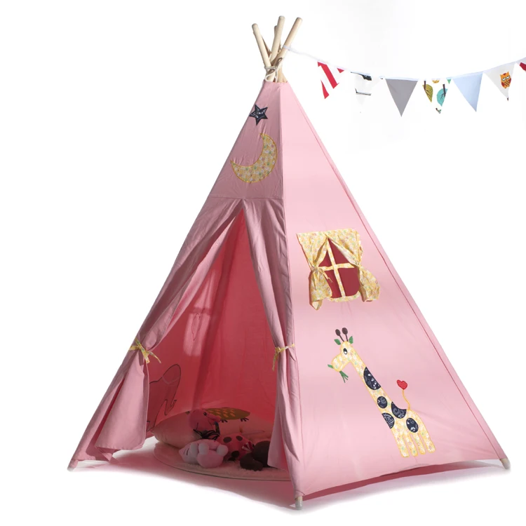 
 Детская игровая палатка дом из хлопчатобумажной ткани детские вигвам индийские палатки  