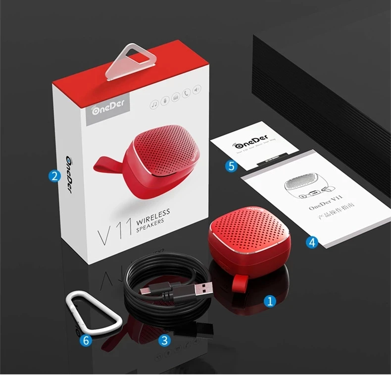 Oneder-altavoz Inalámbrico V11 Mini,Reproductor De Música Portátil Con  Micrófono,Bluetooth,Manos Libres,Estéreo,Resistente Al Agua - Buy Portátil  Impermeable Bt Speaker Bass,Metal De Mini Altavoz,Impermeable Al Aire Libre  Altavoz Product on Alibaba.com
