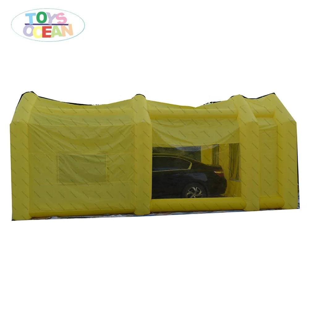 Customized Design Inflatable Mobile Portable Car Paint Spray Baking Booth with Blower and Filter