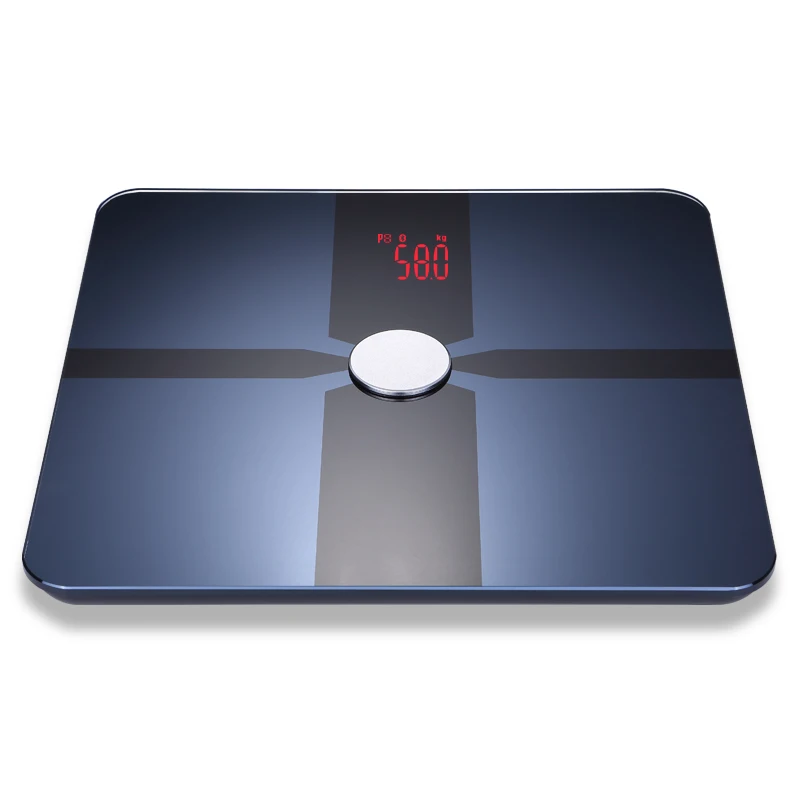 LED ITO APP Glass Smart Digital Bathroom Body Fat Analysis Personal Bluetooth Electronic Weighing Scale