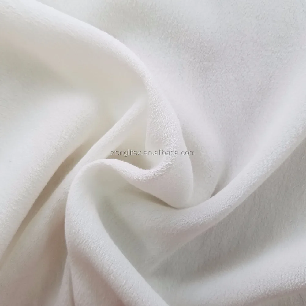 Шелковая ткань ручной работы из вискозы крепированной ткани с принтом или однотонной краской для платья женской одежды