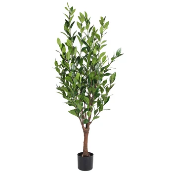 Cheap price plastic greenery leaves bonsai artificial plants tree for indoor outdoor decoration