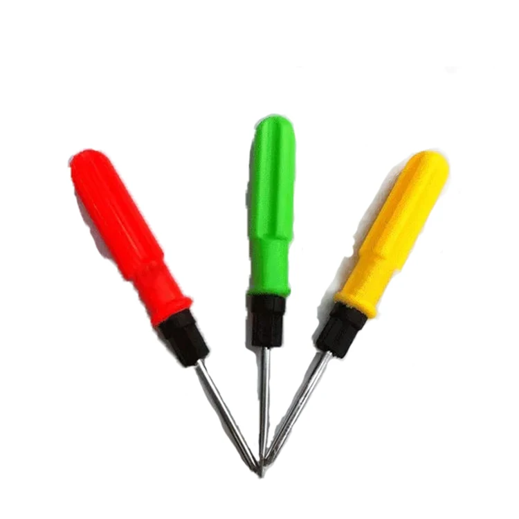 Yellow Handle Slotted Phillips Cross Head Screwdriver 6.7 Inchlength