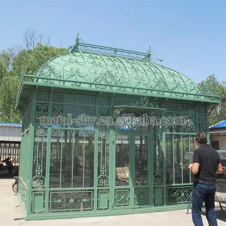 Montagefähiger Schmiedeeisen-pavillon Für Garten Outdoor Gebrauchter Pavillon Zum Verkauf