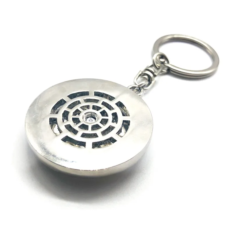 Unique Denmark Souvenir Keychains Spinning Crown Royal Rotatable 3D Crown Keychain Custom Logo