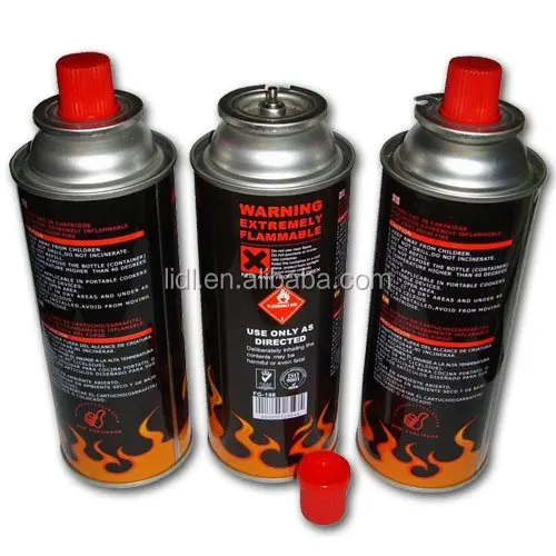 4 Pack Butane Cartridge 227g for Camping Stove