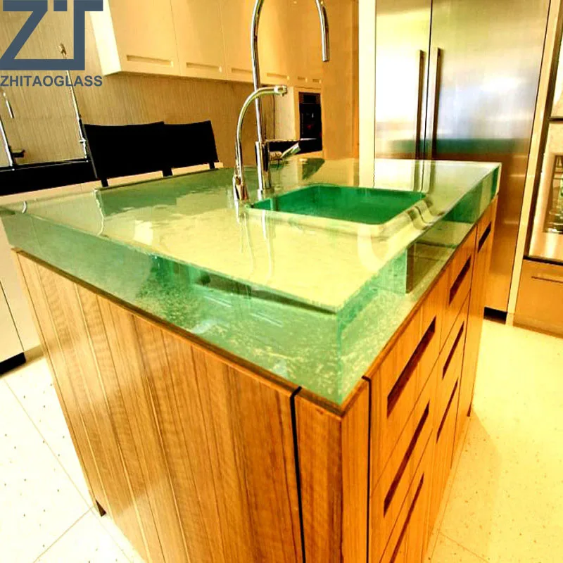 最新花岗岩玻璃台面厨房 浴室 Buy 一件浴室水槽和台面 预制厨房台面 玻璃切割桌product On Alibaba Com