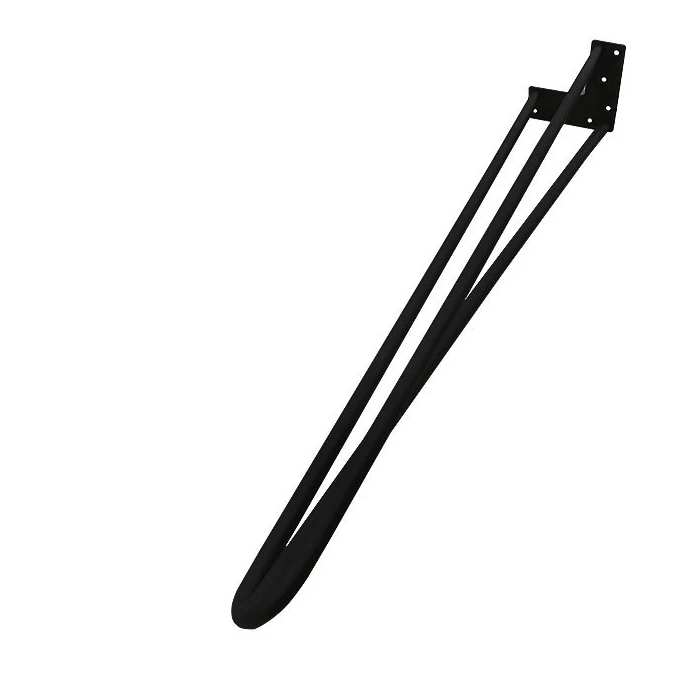 Современный журнальный столик, промышленный поддон «сделай сам», деревянный боковой столик, 22 Дюйма, 10 мм, набор из 4 ножек из необработанной стали с тремя основаниями для стола, шпильки