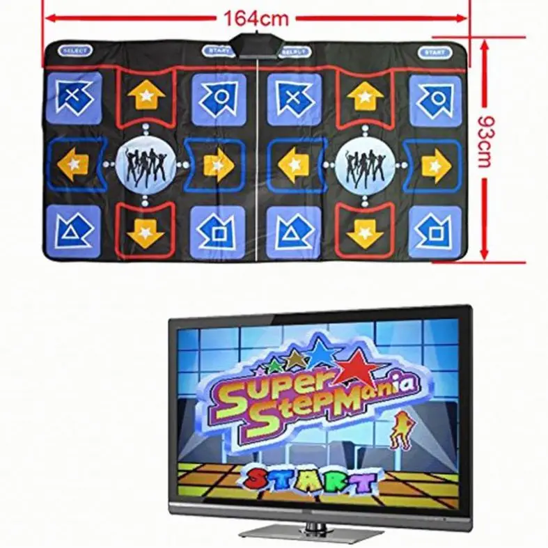 Alfombrilla De Baile USB De 920x820 Mm – Tapete Dance Revolution Con Música Descargable – Juguete Educativo Para Niños
