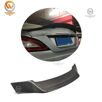R Style Car Rear Spoiler Wing Carbon Fiber For CLS Class W218 CLS350 CLS400 CLS500 CLS550 CLS63 AMG 2011-2017