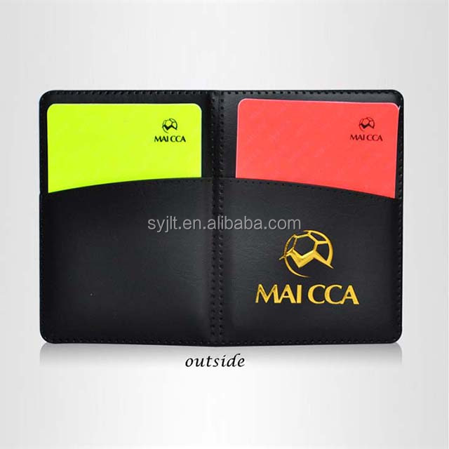 Оптовая продажа карты для футбольного судьи бумажник Желтые красные