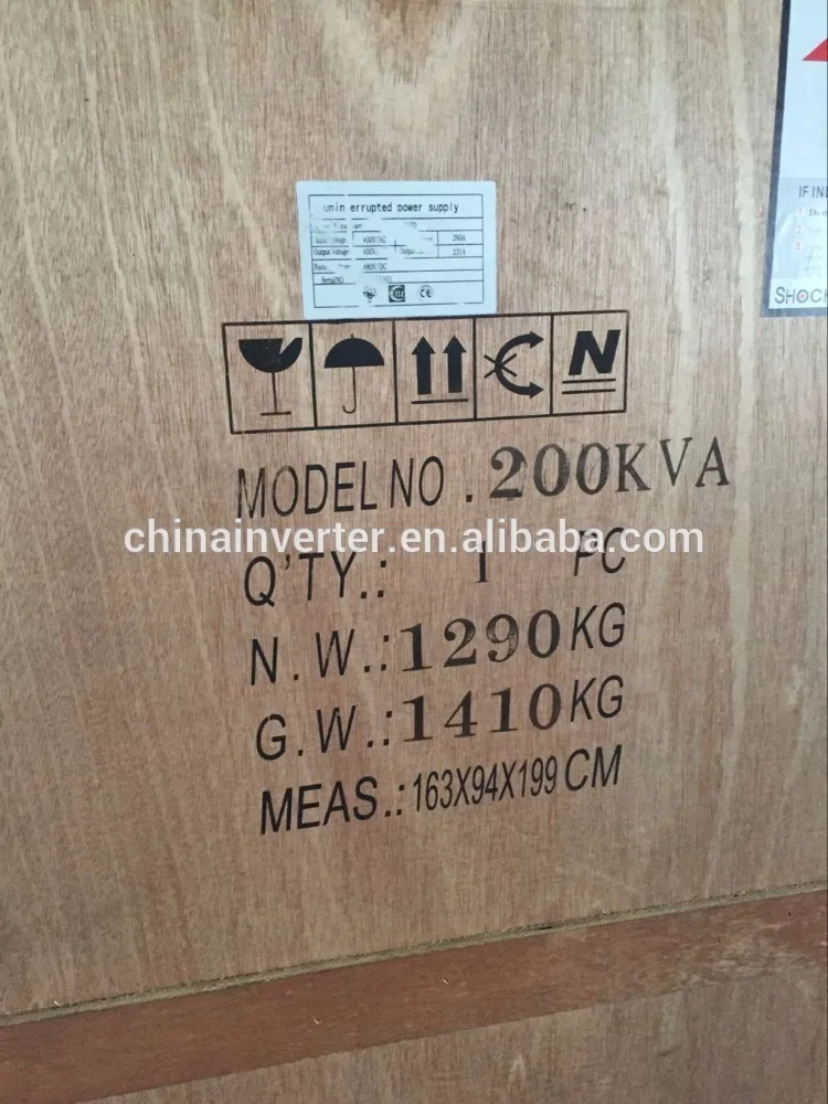 200k VA 3 phase online industrial UPS with isolation transformer