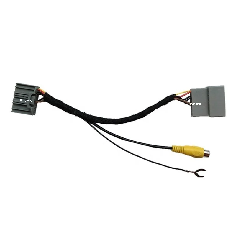 24Pins Car Rear View Camera RCA Adapter Connector Wire Harness for 2009-2015 Honda City XRV HRV Vezel