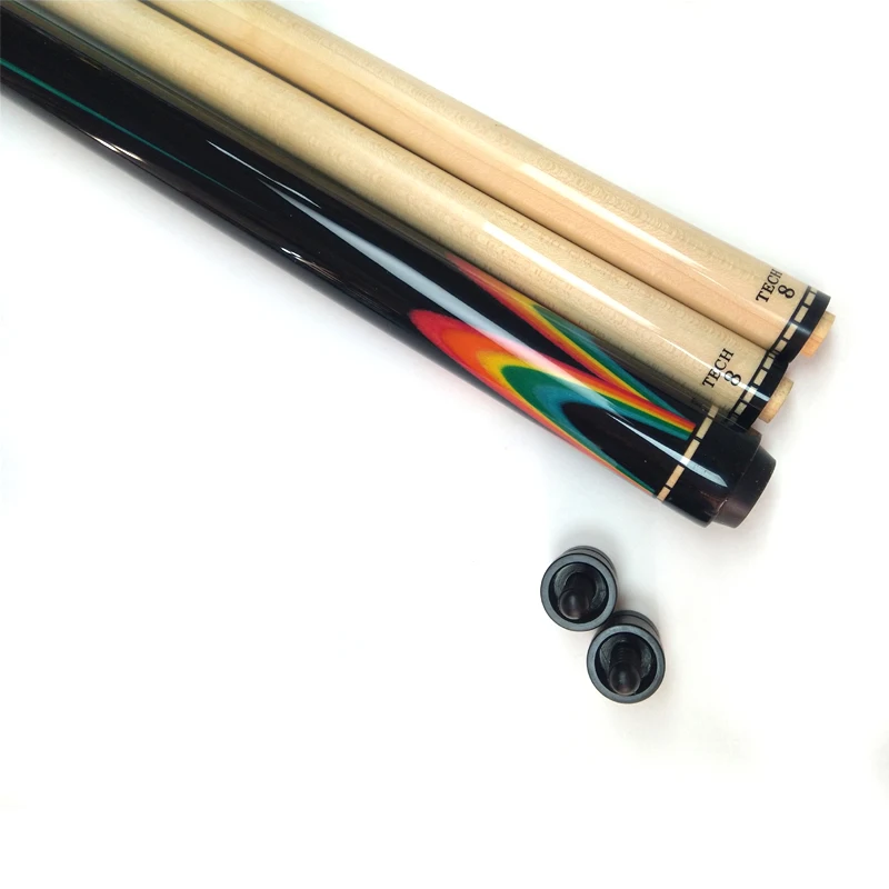 Двойная Технология 12 шт. ламинированный вал ручной работы Радужная инкрустация каром кий