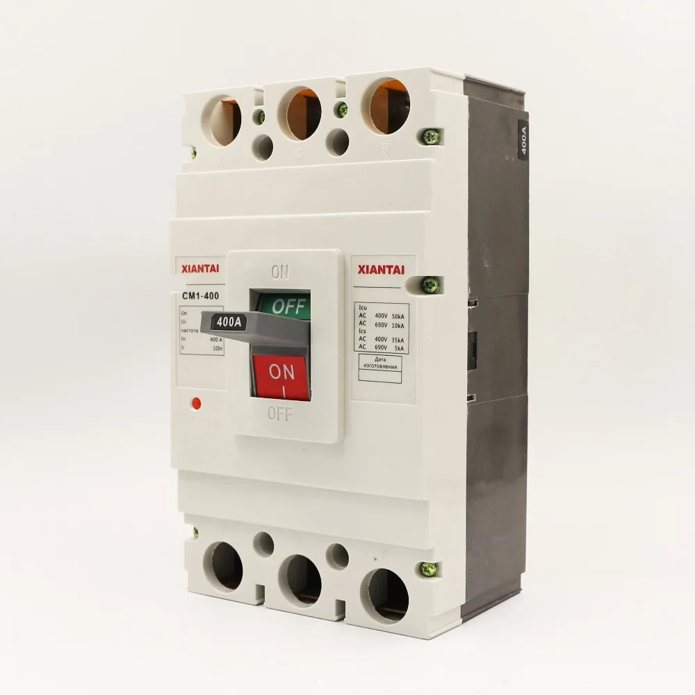 Professional Factory CM1 Series 3 Pole 4 Pole 100 Amp 300 Amp Mccb Circuit Breaker
