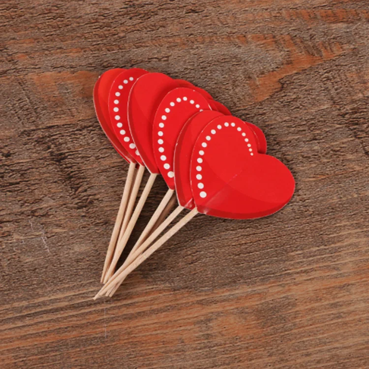 Custom Made Decorative Flags with Circle Toothpick Flag
