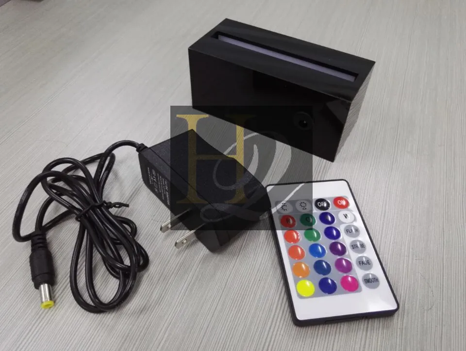 Wholesale Custom RGB LED Acrylic Light Base LED Edge Lit Sign Base