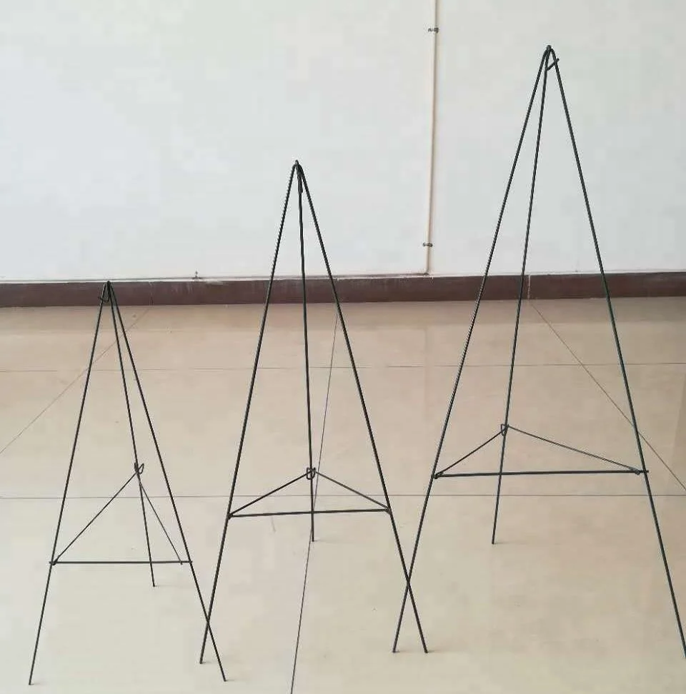 Customizable Metal Flower Stand Wedding Funeral Tripod Stand for Flower Wreath Stands for Cemetery