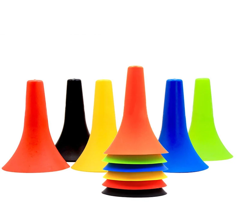 6 Cônes D’entraînement Sportif – 23 Cm – Pour Football, Basketball – Améliore Coordination Et Agilité