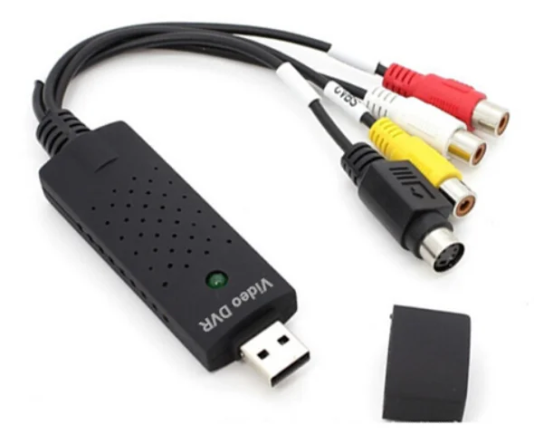 EasyCAP USB2.0 Audio-Video Capture Adapter Stereo Audio Video AV DV Supported on Win XP/7/Vista 32 CE Certified RCA Output
