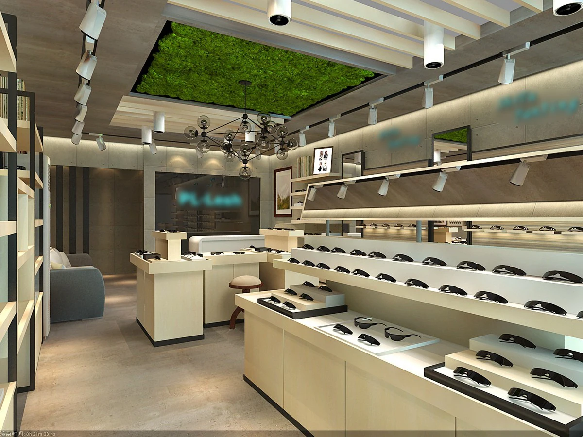 Modern Optical Shop Interior Design - Customized Retail Display ...
