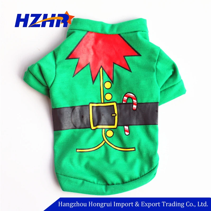 Оптовая продажа высокое качество мягкий велюр Красный Рождество Собака платье