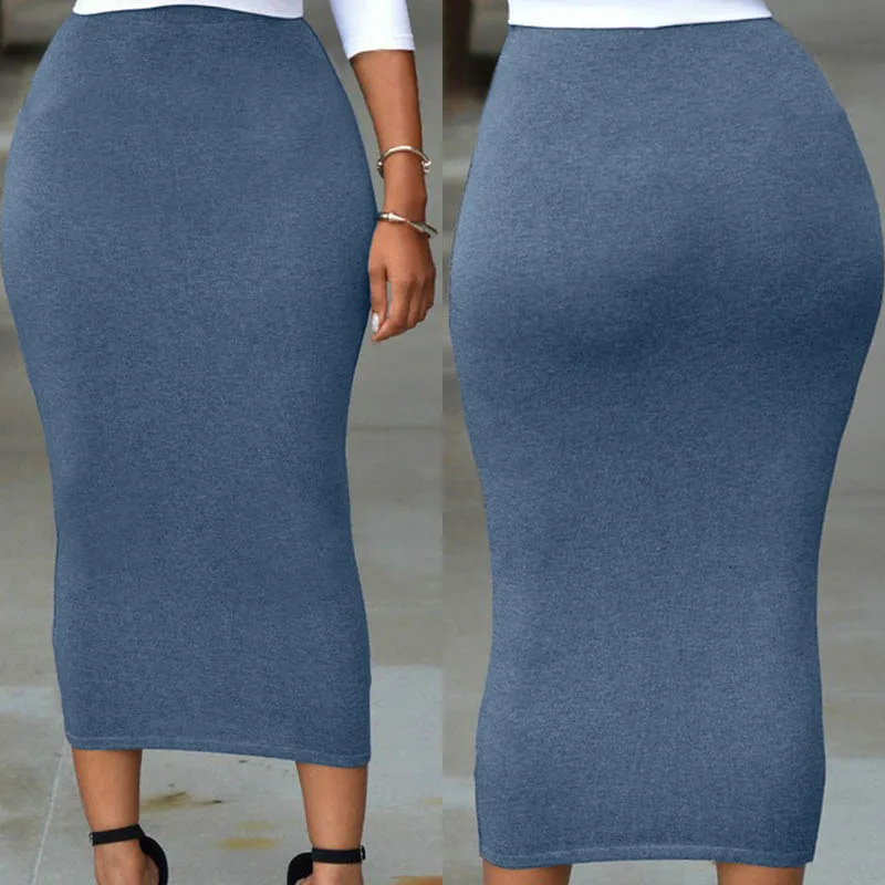 ShiFan Gonna A Tubino Per Donna Taglie Forti Con Vita Elastica - Minigonna Formale Elastica - Taglie Dalla M Alla 3XL