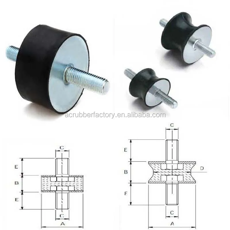 Molded M3 M4 M5 M6 M8 Silicone Rubber Bumper Shock Absorber Buffer Dampeners Square Cylindrical Mold Processing Included Custom