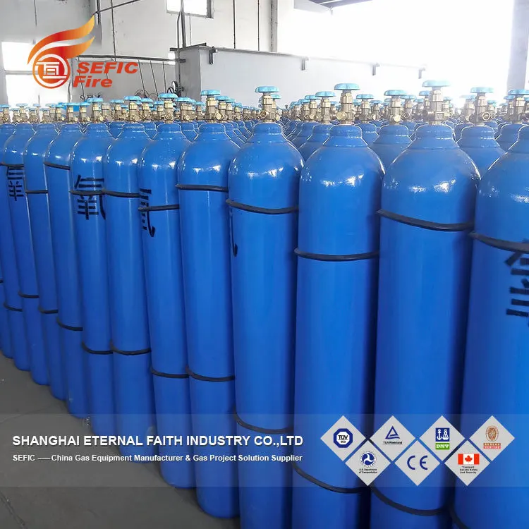 Кислородный азот аргоновый газовый баллон для промышленного использования