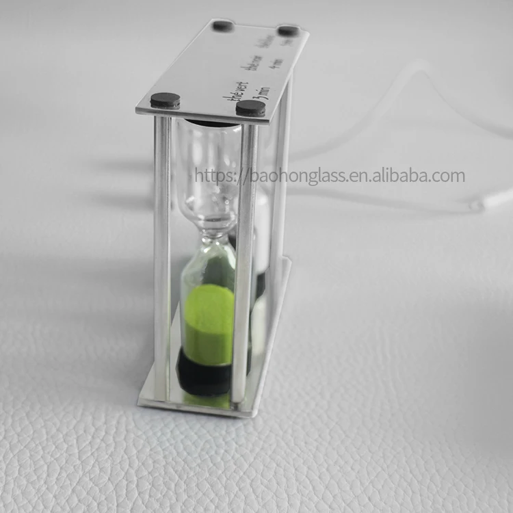 Custom Logo Metal Sand Timer Perfect Tea Hourglass Parts 3 4 5 Minutes Sand Clock