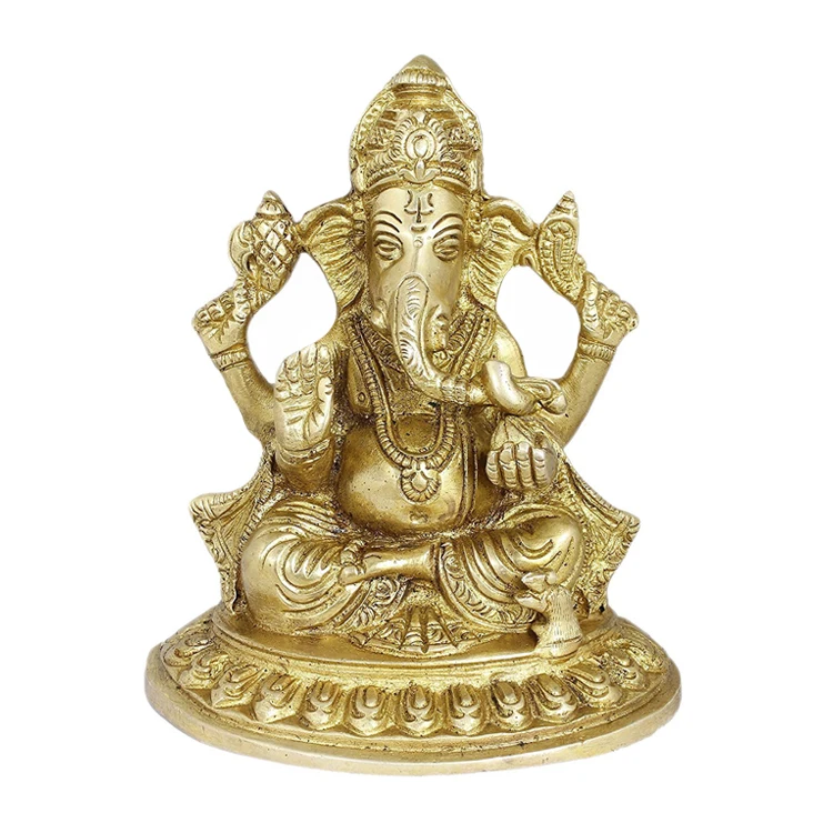 Traditional Religious Temple Elephant Sculpture Ganesh Hindu God Statue ...