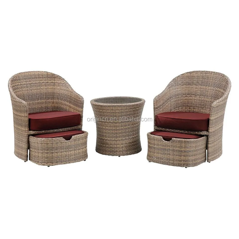 Outdoor Chair with Hidden Ottoman - Perfect for Relaxation