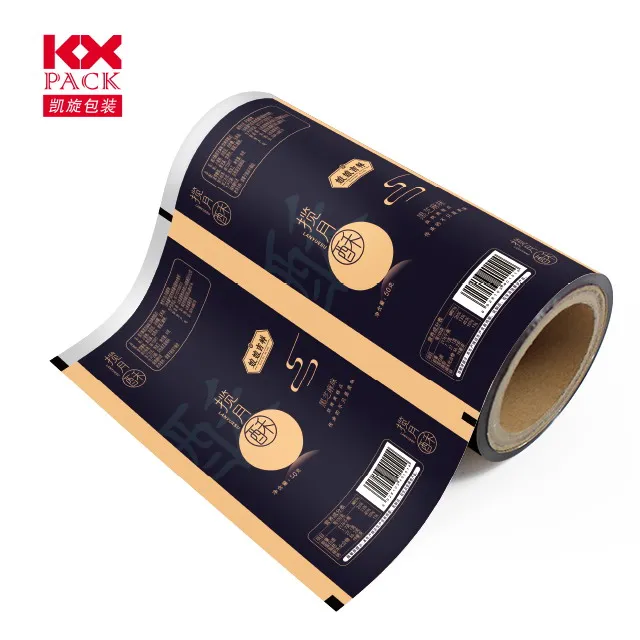 Laminated aluminum foil in roll film for food/snack/milk/coffee wrapper packaging