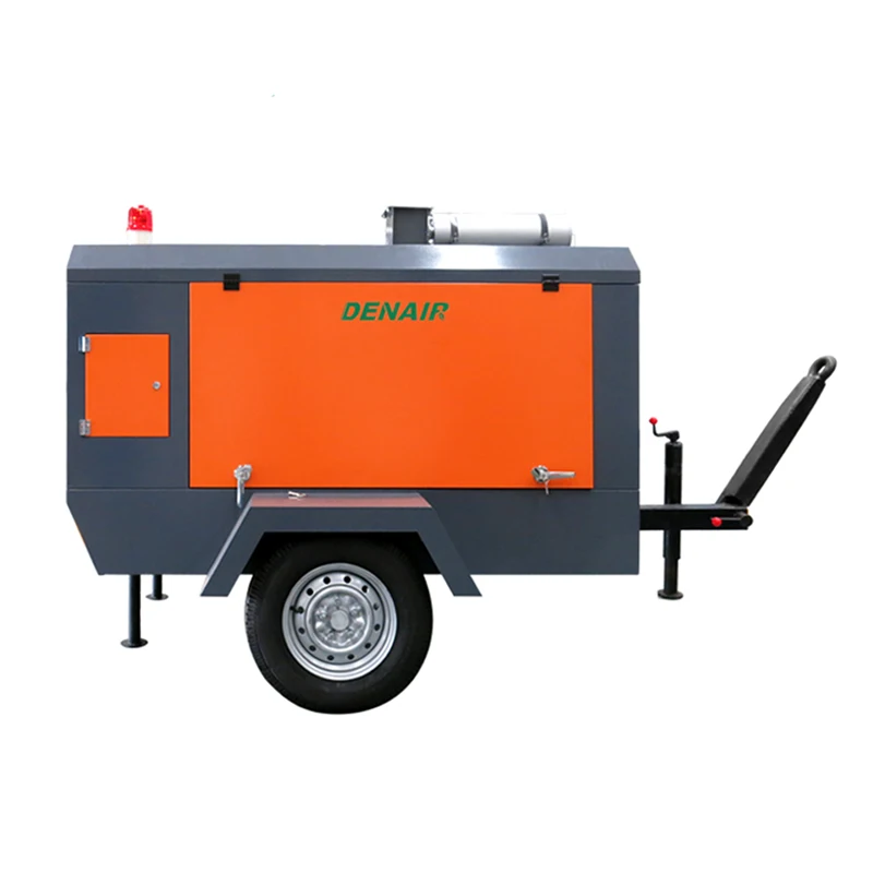 450 CFM Portable Diesel Engine Operated Screw Air Compressor