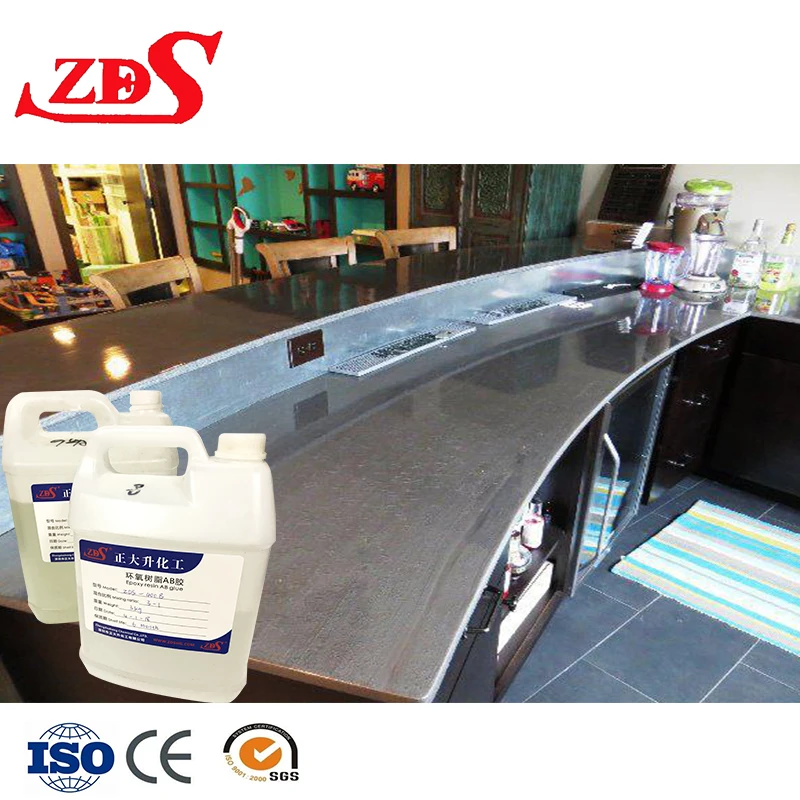 Wholesale Deep Pour Epoxy Resin/Price Crystal Clear Liquid Epoxy Resin Set For Table Top/Coffee Table/Wood Table