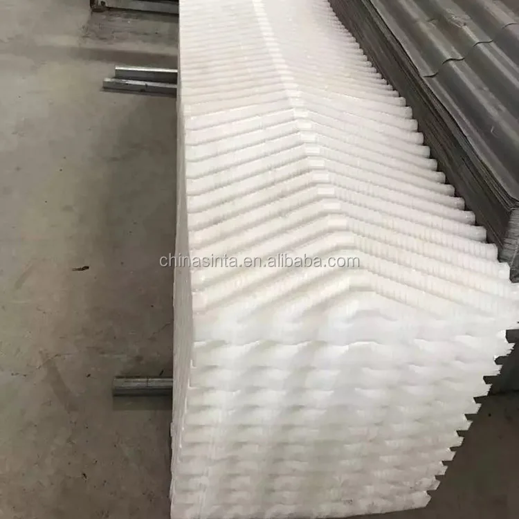 Water Filter PVC Cross Fluted Cooling Tower Fills
