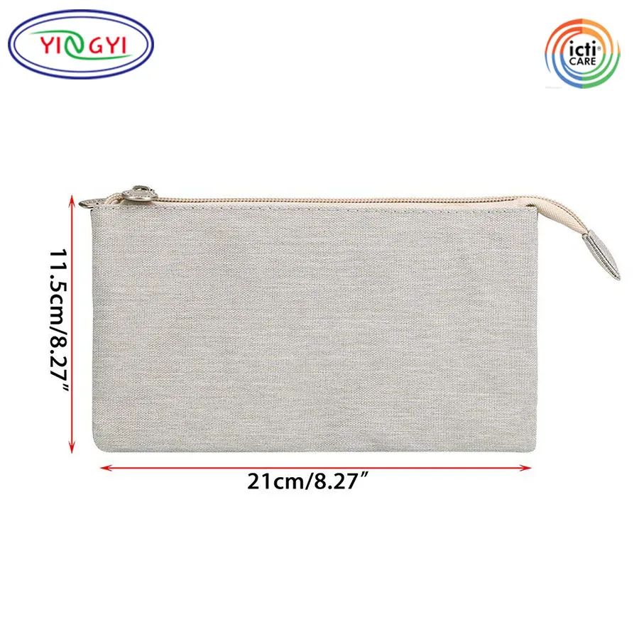 Футляр для карандашей M584 с несколькими карманами, водонепроницаемый полиэстеровый чехол на молнии для ручек