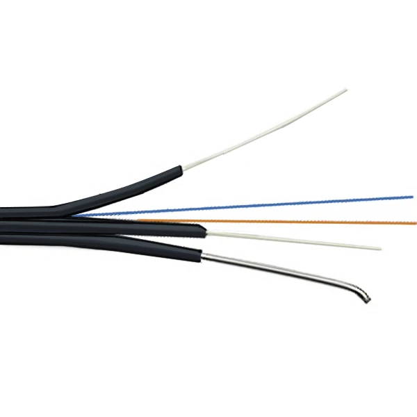 1, 2, 4, 6, 8, ядра Ftth на открытом воздухе кабель оптического волокна кабеля падения с проводом посыльного
