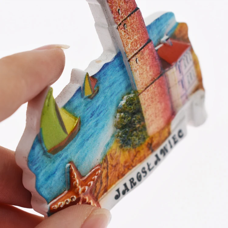 Low Min Quantity Customized Resin Sea World Tourist Souvenir 3d Fridge Magnet for Different Countries Refrigerator Magnet