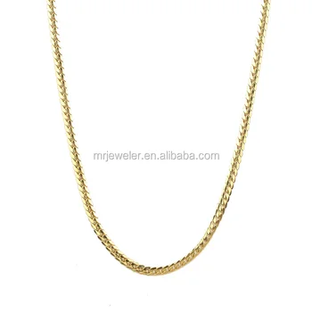 4mm pvd plated mens gold necklaces chains jewelry design