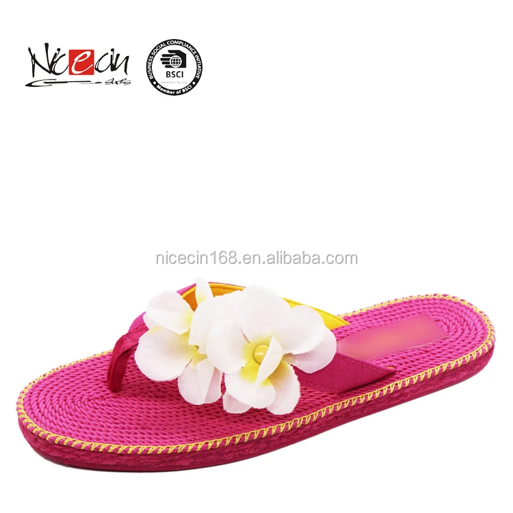 Последнее дамы цветок тапочки обувь блестящие красивые