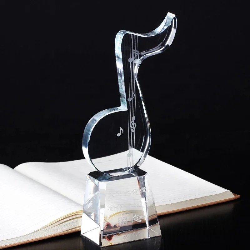 Честь хрустальной творческой музыкальной премии музыкальная церемония хрустальный трофей для музыкантов музыкальный сувенир